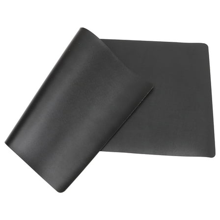 Homoyoyo Black PU Gaming Mouse Pad with Textured for Office and PC Gaming