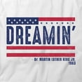 thumbnail image 2 of Dreamin' MLK Jr T-Shirt | Inspirational Quote White Tee Gift, 2 of 5