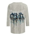 thumbnail image 3 of Womens Horse Racing T-Shirts Plus Size Vintage Retro Graphic Tees Loose Fit Funny Pullover Tops, M, 3 of 5