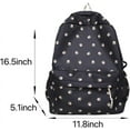 thumbnail image 7 of LinYooLi Kawaii Floral Print Backpack with Pendant Preppy Backpack Cottagecore Bag Coquette Aesthetic Backpack Daypack (White,One Size), 7 of 7