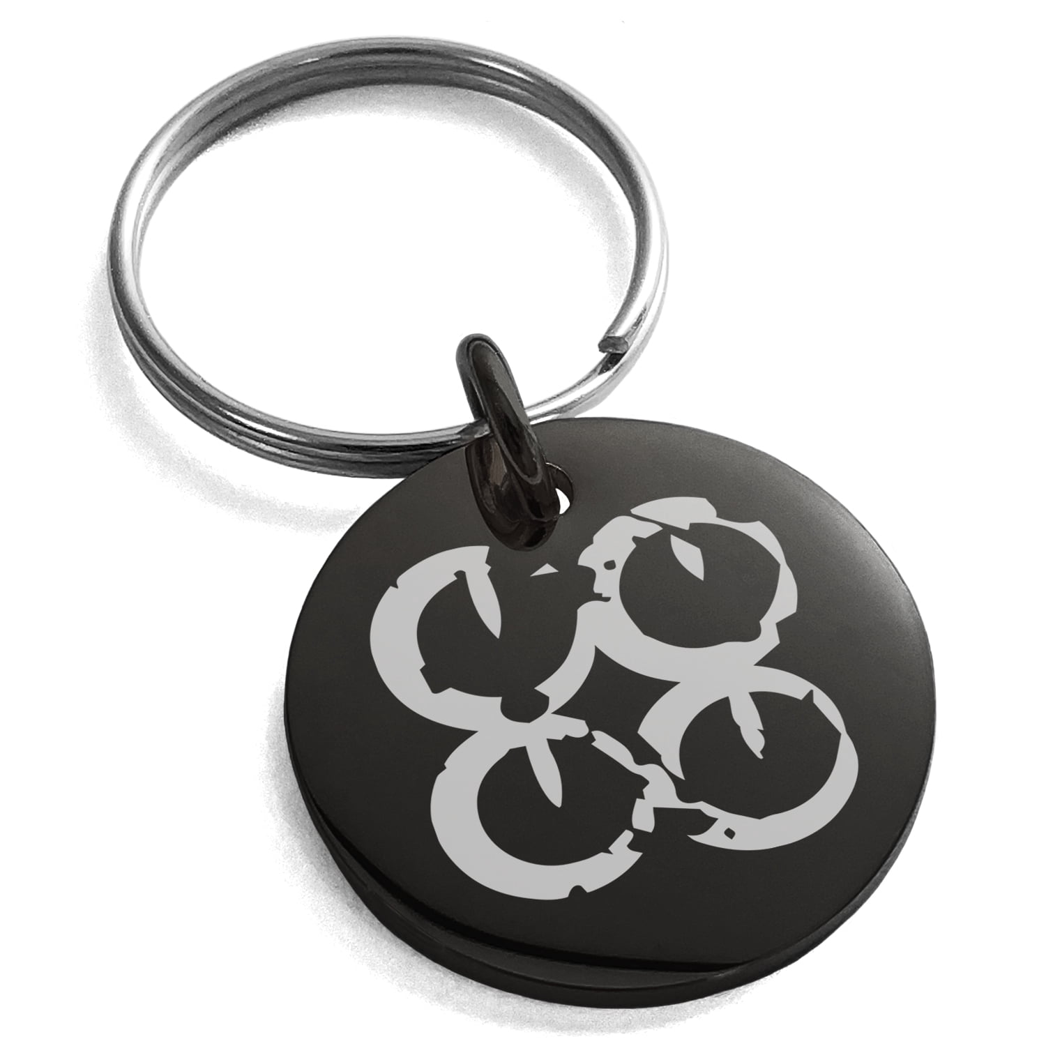 Stainless Steel Ancient Tribal Commitment Rune Engraved Small Medallion ...