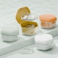 thumbnail image 4 of Double Layers Retainer Case Portable Soaking Denture Bath Box with Strainer Basket Invisible Brace Mouth Guard Dental Aligner Container Holder, 4 of 8