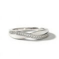 thumbnail image 6 of Eclet Jewels 1.2 Ct Lab Diamond Round Cut Wedding Ring - 14K White Gold Plated Rings -Criss Cross Engagement Wedding Overlapped Diamond Ring - Proposal Delicate Rings - Causal Stacking Rings for Her, 6 of 8