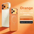 thumbnail image 2 of ELEHOLD Frosted Mag Safe Case For iPhone 17 Pro With 1PACK Camera Len Protector, Shockproof Slim Rugged Matte Fingerprint-Proof Cover ,White, 2 of 8