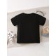 thumbnail image 3 of Boys' Cotton T-shirt, Just A Boy Who Really Loves Chicken Nuggets Letter Print And Chicken Nugget Pattern Print Are Soft And Comfortable Round Neck Short Sleeves, 3 of 7