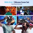thumbnail image 6 of 8-in-1 Silicone Cover Set for Meta Quest 3s Accessories, VR Protective Cover Accessories for Oculus Quest 3S with Facial Interface, Shell Cover, Controller Grip Cover, Joystick Caps, 6 of 13