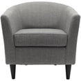 thumbnail image 3 of Pemberly Row 17.5" Traditional Polyester Fabric Club Chair in Gray, 3 of 6