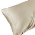 thumbnail image 2 of REGALWOVEN Set of 2 Satin Pillowcases for Hair and Skin with Envelope Closure Standard Light Tan, 2 of 6