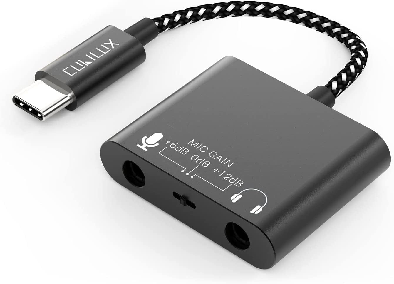 Cubilux 3.5mm Line to Microphone Attenuator, 1/8-Inch Female Line Out to Male MIC in Attenuation