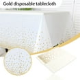 thumbnail image 2 of Gold Disposable Tablecloths, Plastic Tablecloths, Tablecloths, 2 of 5