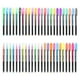 thumbnail image 1 of GOOHOCHY 48 bolígrafos de gel neón y metálicos para arte. Bolígrafos de gel de 48 colores para hacer tarjetas. Marcadores artísticos de punta fina para garabatear y dibujar., 1 of 8