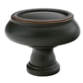 thumbnail image 2 of Emtek Geometric Brass Mushroom Knob, 2 of 4