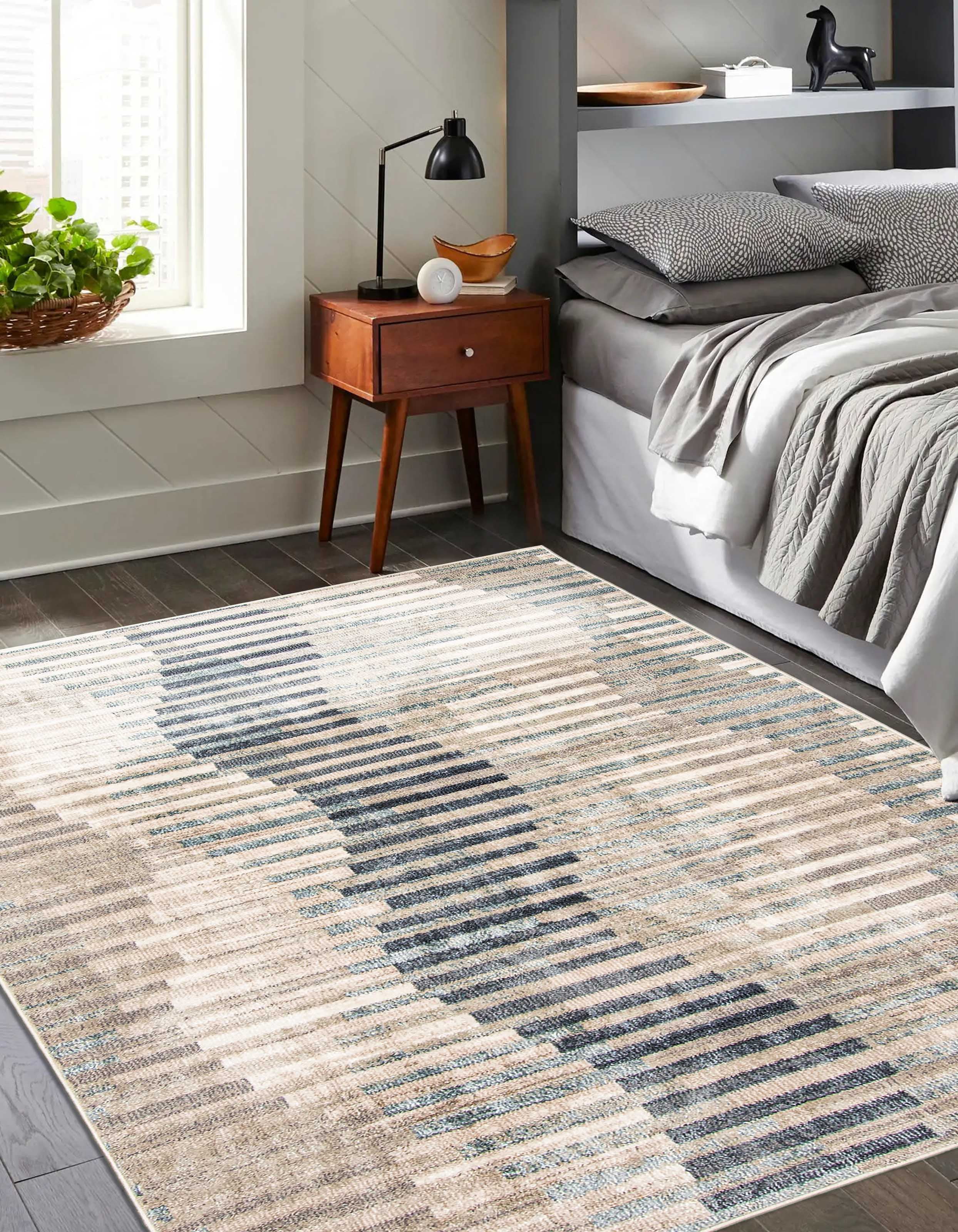 ECARPET Kalliope Contemporary/Modern Area Rug for Living Room, Bedroom, Dining Room, Entrance, Hallway and More.