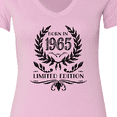 thumbnail image 4 of Inktastic Born in 1965 Limited Edition Women's V-Neck T-Shirt, 4 of 5