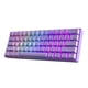 thumbnail image 1 of HK GAMING GK61 60% v3 | Teclado Mecánico para Juegos Hotswap | 61 Teclas con Retroiluminación RGB Multicolor para PC/Mac Gamer | Distribución US (Lavanda, Cherry Mx Speed Silver), 1 of 8