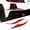 Red, variant on TINKI Rear Carbon Fiber Rear Air Intake Vent Trim Compatible with Chevrolet Corvette C8 Stingray 2020-2023, Rear Bumper Side Air Inlet Vent Decoration Sticker