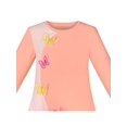 thumbnail image 4 of Robe Fille Manches Longues Papillon Contraste de Couleur Décontractée Usage Quotidien 8 Ans, 4 of 6