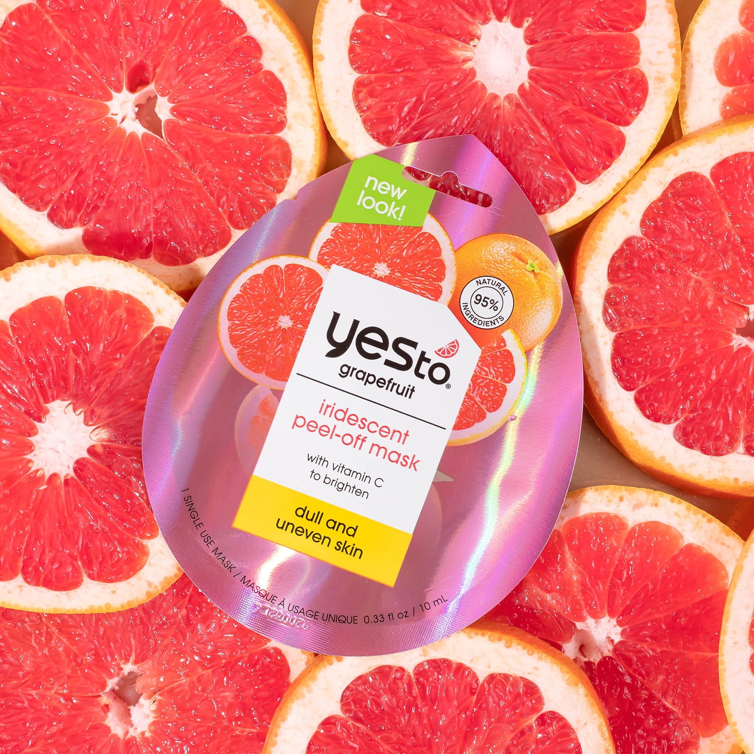 Yes To Grapefruit Vitamin C Unicorn Peel-Off Face Mask, 0.33 Oz.