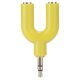thumbnail image 1 of Adaptador De Cable Divisor de audio para auriculares de extensión de 3,5 mm 1 adaptador macho a 2 hembra (amarillo), 1 of 8