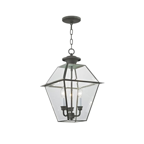 Livex Lighting Westover 3 Light Outdoor Chain Lantern
