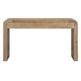 thumbnail image 6 of Rustic Console Table with Fluted Drawer Front, Entryway Table with Curved Corners & Thick Legs, Sturdy Sofa Table for Hallway & Living Room (Natural), 6 of 11