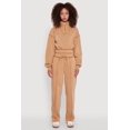thumbnail image 3 of Women's Mock Neck Half Zip Cropped Pullover Sweatshirt, 3 of 5
