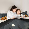 thumbnail image 4 of Erosebridal Camping Tent Cartoon Cat Queen Comforter Set 3pcs for Boys Girls,Adventure Theme Bedding Comforter Set for Kids Teens,Black Reversible,Breathable Home Decor, 4 of 6