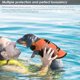 thumbnail image 4 of Bikini para perros, traje de baño para mascotas, traje de baño para perros con flores, vestido de playa de verano para mascotas, ropa para gatos, cachorros, perros pequeños (grande, morado), 4 of 5