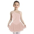 thumbnail image 1 of Yeahdor Robe de Danse Moderne Sans Manches pour Filles, Robe de Patinage Artistique, Ballerine, 6-16 Ans, Rose 10, 1 of 7