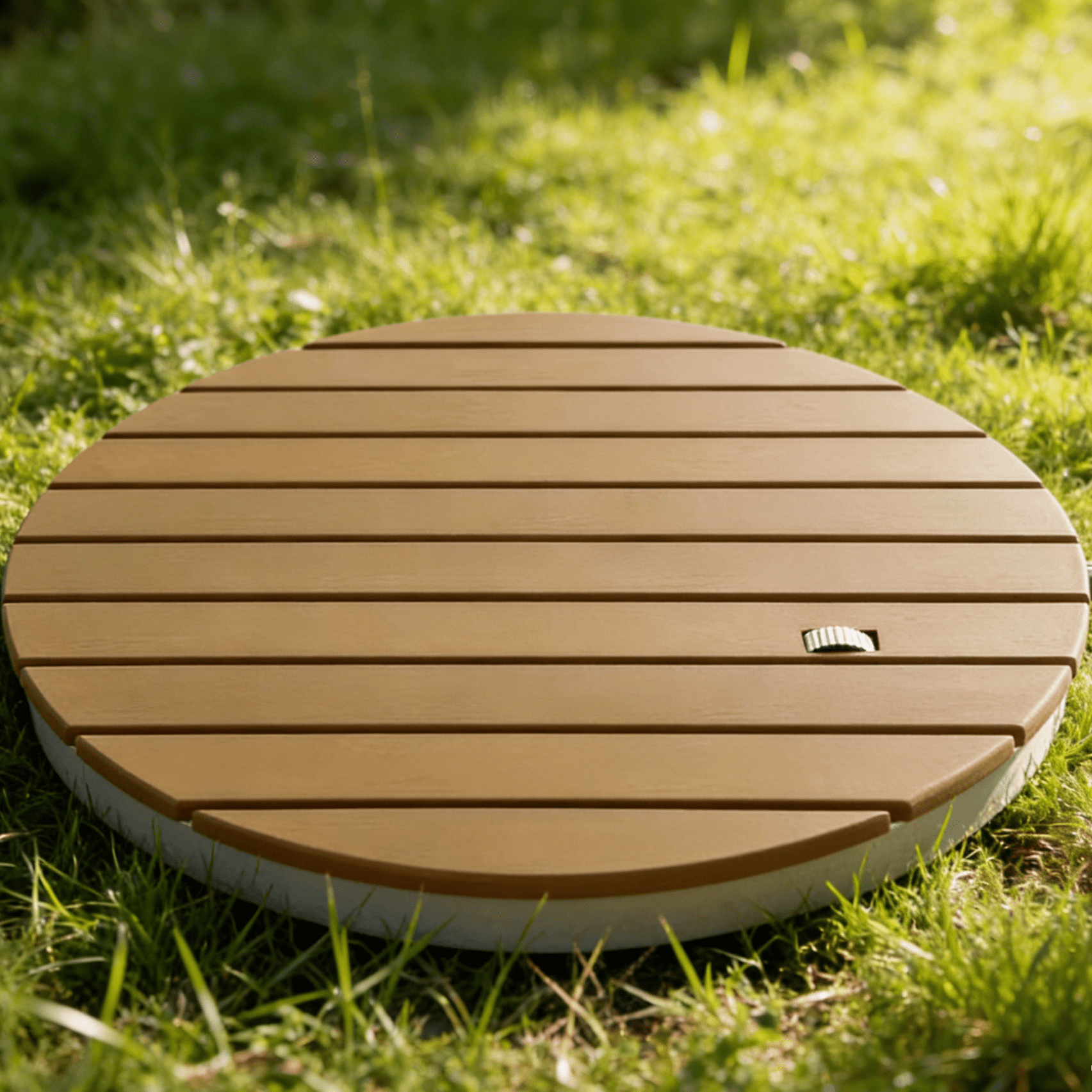 Round Outdoor Camping Shower with Easy Setup for Backyard, Campsites & Beach Use
