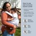 thumbnail image 3 of Boppy ComfyGrow Portabebés, 7-35 libras, gris paloma, recién nacido a niño pequeño con 3 posiciones de transporte, asiento ajustable en 3 etapas y soporte para la cabeza, tela de algodón, 3 of 5