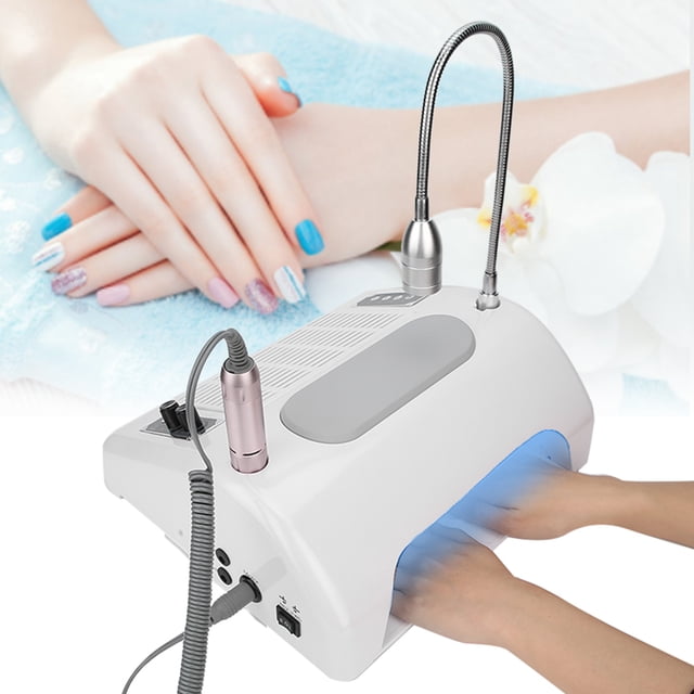 Qkiss 48/96W Nail Lamp Vacuum Cleaner Grinding Machine Hand Pillow With Light