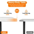 thumbnail image 5 of HAIMULI 4ft Rectangular All-Occasion Plastic Folding Event Table for Indoor and Outdoor, Portable Desk, Camping, Durable and Stable, HDPE and Steel, Wide Application, 5 of 8