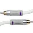 thumbnail image 6 of Mediabridge Ultra Series Subwoofer Cable (25 feet) - Dual Shielded w/ Gold Plated RCA Connectors - White (Part# CJ25-6WR-G1 ), 6 of 6