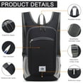 thumbnail image 5 of 15L Lightweight Hiking Backpack Foldable Small Travel Backpack Packable Camping Backpack for Women Men, 5 of 5
