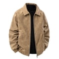 thumbnail image 6 of Leather Jacket Men Pu Leather Bomber Motorcycle Jacket Mens Stand Collar Zip-Up Jackets Coat Casual Stylish, 6 of 7