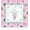 Pink Pickleball, variant on Mahjong Mat with Rules 31.5" x 31.5" Smooth Blue White Abstract Non-Slip Noise Reduction Mahjong Tiles Table Cover for Dominoes Poker Card Board Games