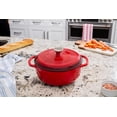 thumbnail image 5 of Lodge EC4D43 Enameled Cast Iron Dutch Oven, 4.6-Quart, Island Spice Red, 5 of 15