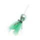 thumbnail image 2 of 12.6 '' Decoraciones Colgantes de de Halloween Decoración Espeluznante para Interiores / Exteriores - Cráneo de Espuma con Tela Verde Colco Globo de Halloween, 2 of 7