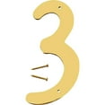 thumbnail image 4 of Hy-Ko BR-40/3 House Number 3, Brass, 4 inches, 4 of 4