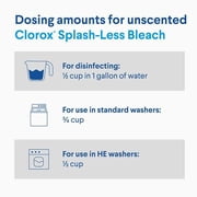 Clorox Splash-Less Bleach1, Disinfecting Bleach, Regular 40 Fluid Ounce Bottle - Pack of 2