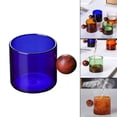 thumbnail image 1 of High Borosilicate Glass Taza de de de la de Gafas de té Bebidas Espresso Coctel de cóctel Cerveza Cerveza Tazas de caf Azul shamjiam Taza de café de la leche, 1 of 8