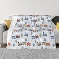 thumbnail image 1 of Fotbe Trains And Cactuse Manta de Franela con Estampado, Manta Ultrasuave para Cama, Sofá, Auto, Hipoalergénica y Antibolitas-60"x50", 1 of 6