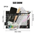 thumbnail image 4 of FORMRS 2 Pack Pencil Pouch for 3 Ring Binder with Clear Window Zipper Case, Colorful White, 4 of 6