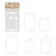 thumbnail image 1 of Decoración del hogar, decoración de la habitación, decoración de la pared Paquete de pegatinas transparentes Botella Flor seca Mano Cuenta Pegatina Marcador transparente Pegatina de botella de vidrio, 1 of 2