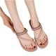 thumbnail image 4 of Sandalias de verano para mujer, sandalias planas sin cordones, zapatos romanos de cristal, sandalias informales con punta abierta Wmkox8yii  nm7951, 4 of 9