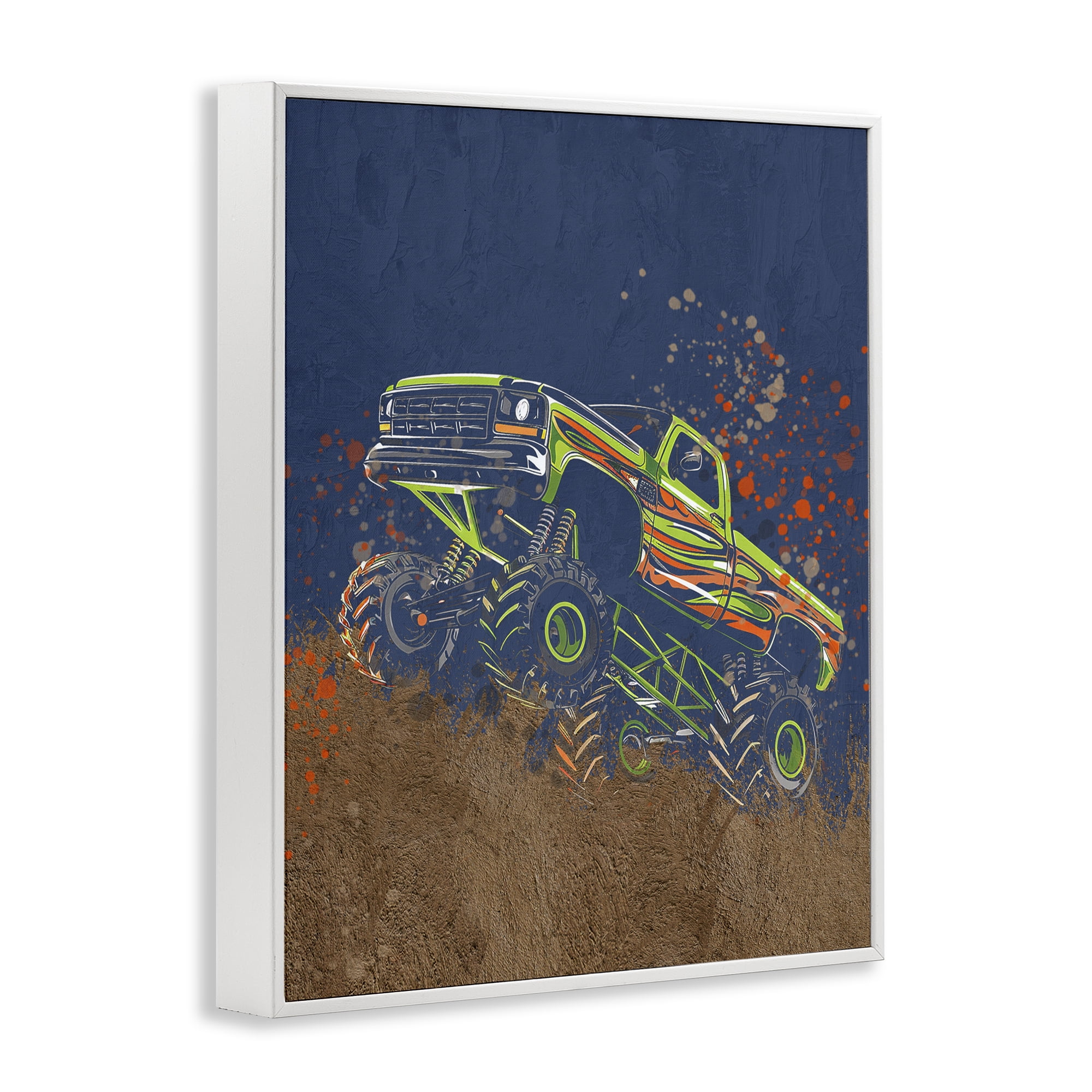 My Jam Truck Adventure White Framed Giclee Art, design by Kim Allen