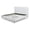 White, variant on Stockholm Modern Wavy Headboard Platform Bed, King, Olive Green Performance Velvet