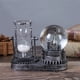 thumbnail image 1 of Bola de nieve de cristal vintage y torre de reloj de arena | Decoración navideña musical con arena fluida | Adorno de escritorio de 50 ml para sala de estar y dormitorio, 1 of 5