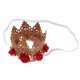 thumbnail image 3 of Diademas Infantiles Coronas de Bebé Recién Nacido Gloria Diadema de Corona de Flores rojo, 3 of 8
